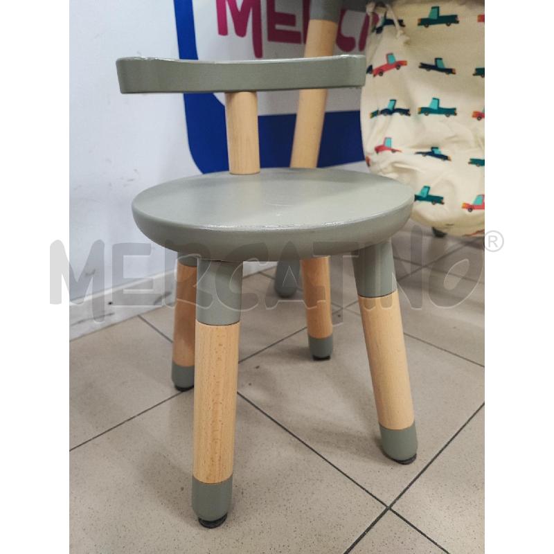 TAVOLINO STOKKE BIMBO + 2 SEDIE VERDE  | Mercatino dell'Usato Roma gregorio vii 3
