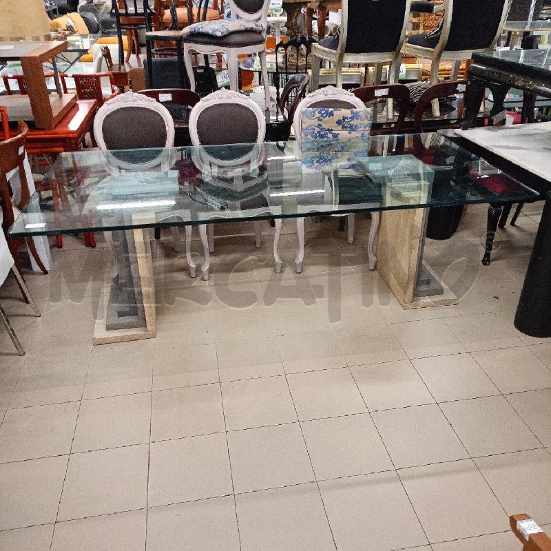 TAVOLO BASI MARMO P VETRO  | Mercatino dell'Usato Roma gregorio vii 1