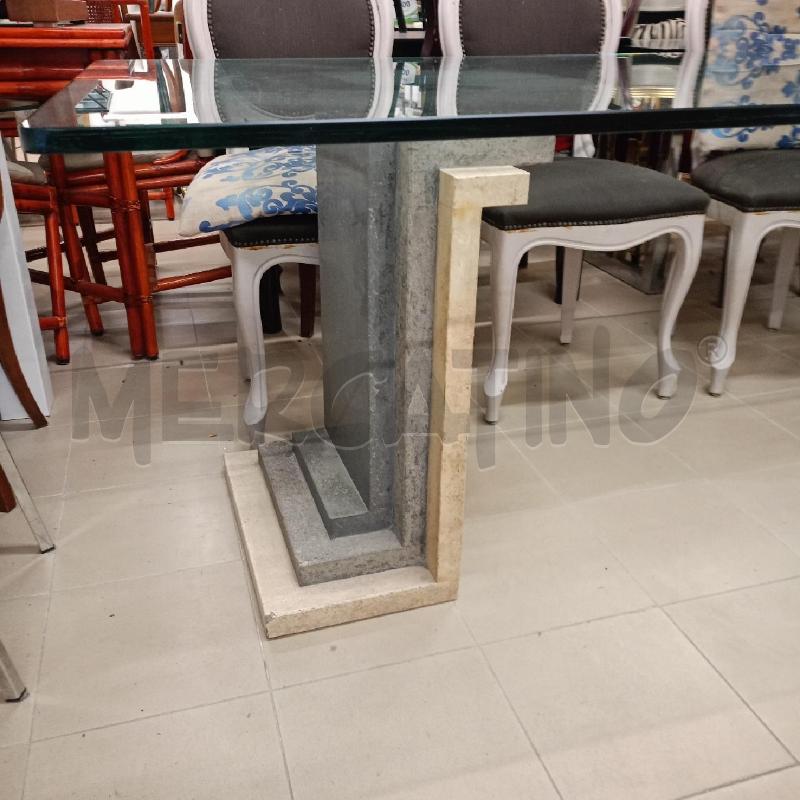 TAVOLO BASI MARMO P VETRO  | Mercatino dell'Usato Roma gregorio vii 2