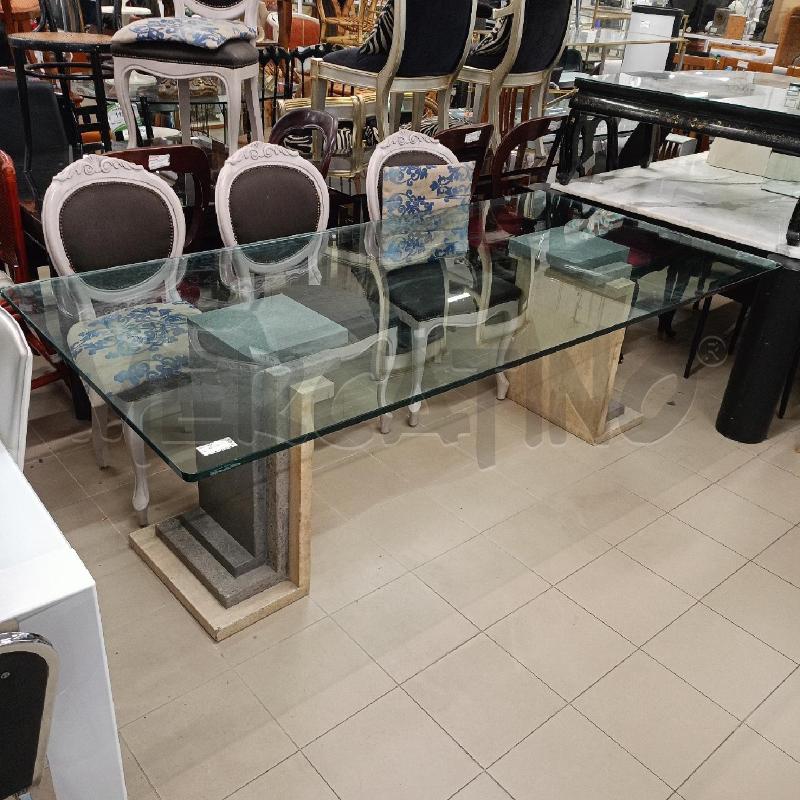 TAVOLO BASI MARMO P VETRO  | Mercatino dell'Usato Roma gregorio vii 5