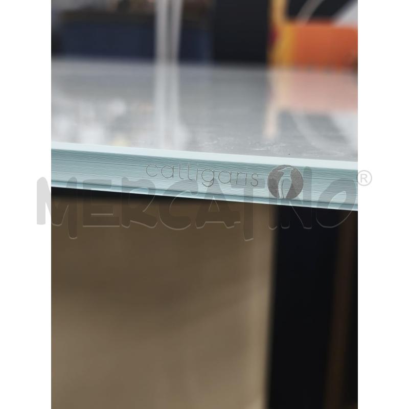 TAVOLO CALLIGARIS OVALE P VETRO BASE CROMO | Mercatino dell'Usato Roma gregorio vii 3