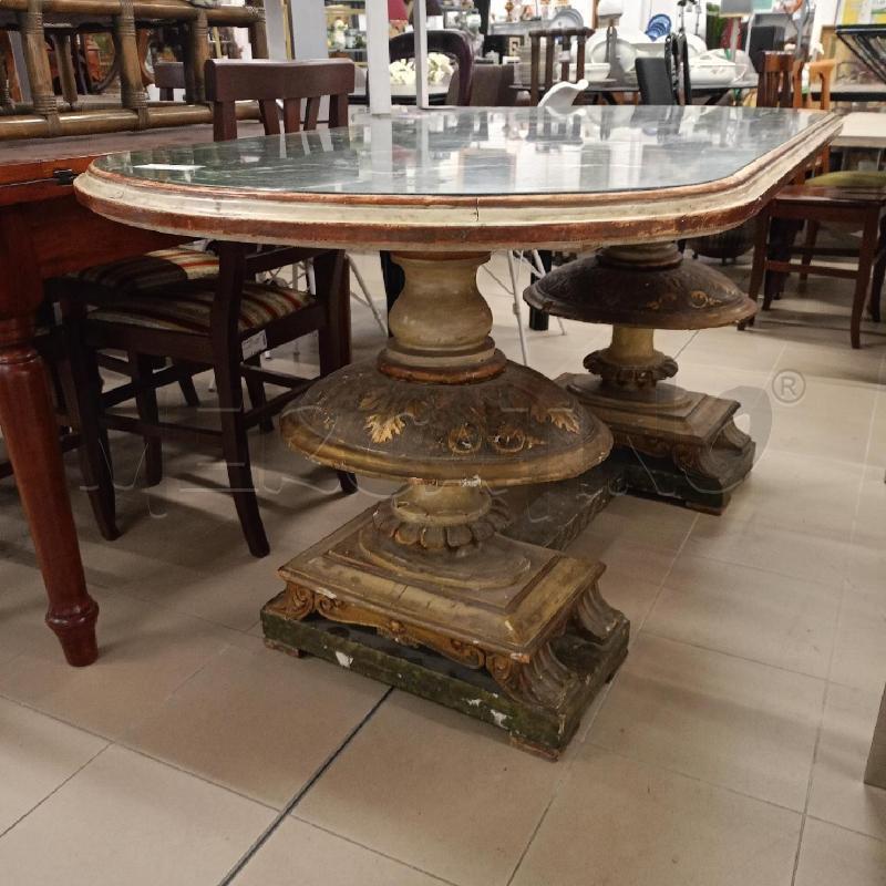 TAVOLO OVALE P MARMO DORATO | Mercatino dell'Usato Roma gregorio vii 2