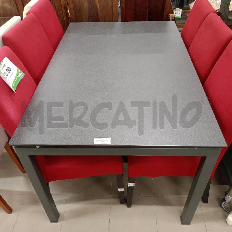 TAVOLO RETT ALL GRIGIO PIANO LAVORATO  | Mercatino dell'Usato Roma gregorio vii 1