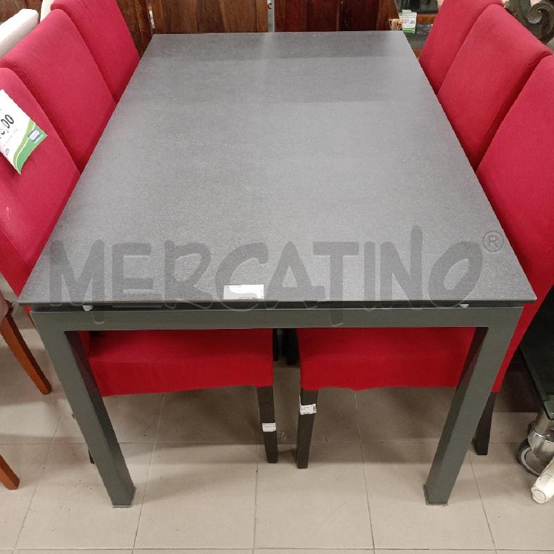 TAVOLO RETT ALL GRIGIO PIANO LAVORATO  | Mercatino dell'Usato Roma gregorio vii 3