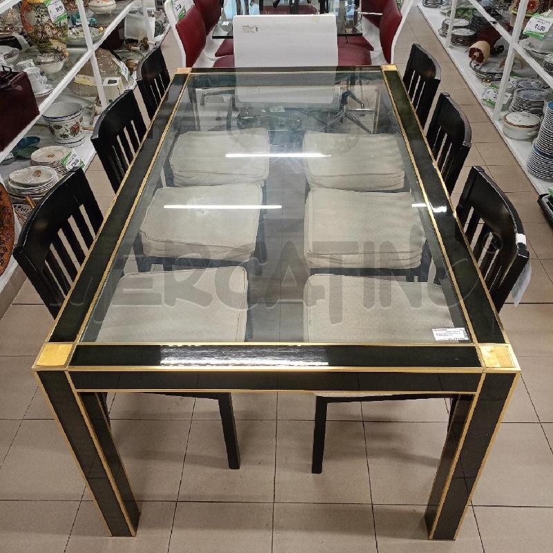 TAVOLO RETT P VETRO ATTRIBUIBILE A PIERRE CARDIN | Mercatino dell'Usato Roma gregorio vii 3
