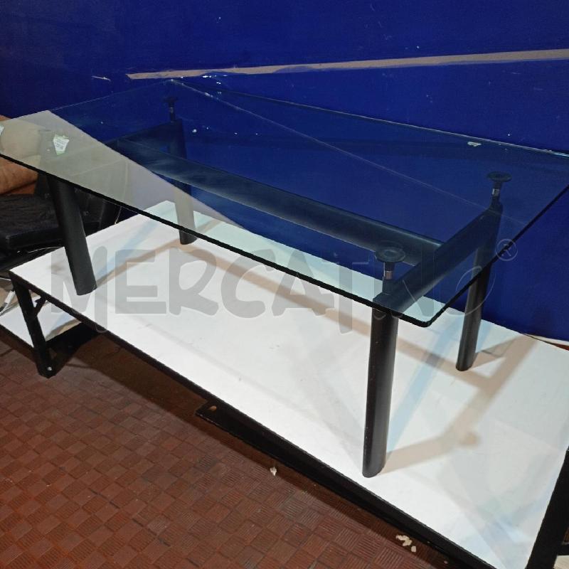 TAVOLO RETT P VETRO GRANDE ATTRI A CASSINA  | Mercatino dell'Usato Roma gregorio vii 4
