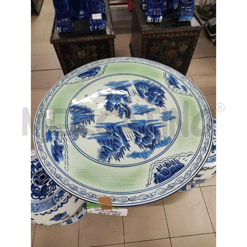 TAVOLO +2 SGABELLI DECORATI CERAMICA | Mercatino dell'Usato Roma gregorio vii 2