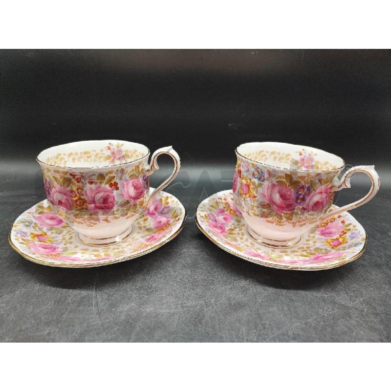TAZZA ROYAL ALBERT FIORI ROSA MOD SERENA  | Mercatino dell'Usato Roma gregorio vii 1