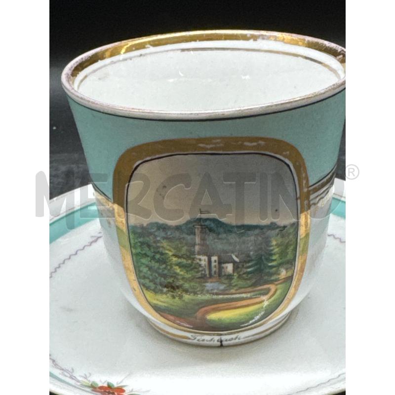 TAZZINA PORCELLANA AZZURRA CASTELLO  | Mercatino dell'Usato Roma gregorio vii 3