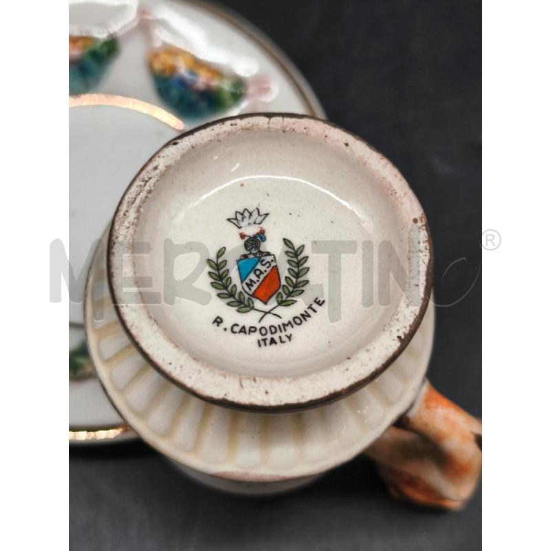 TAZZINE 4PZ CAPODIMONTE PUTTI MAN DRAGHI  | Mercatino dell'Usato Roma gregorio vii 3