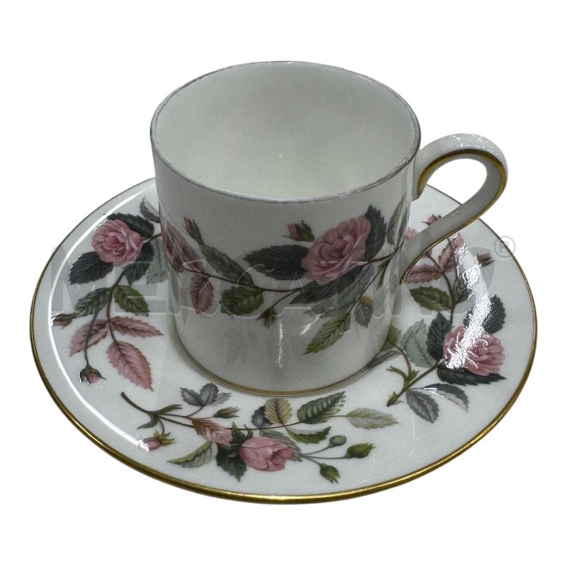 TAZZINE 7 PZ WEDGWOOD FIORI ROSA  | Mercatino dell'Usato Roma gregorio vii 2