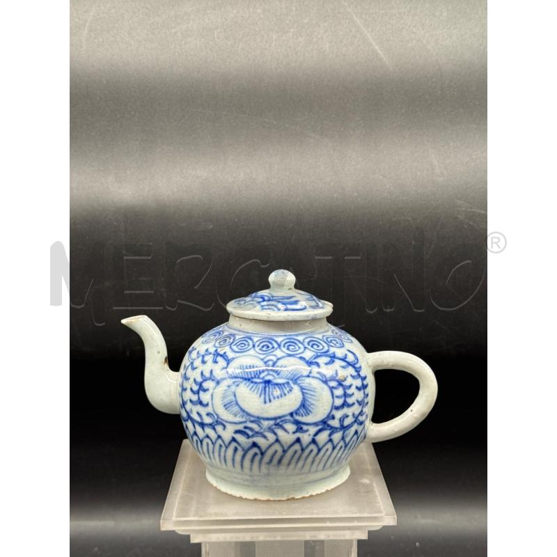 TEIERA PICCOLA DECORI BLU ORIENTALE  | Mercatino dell'Usato Roma gregorio vii 1