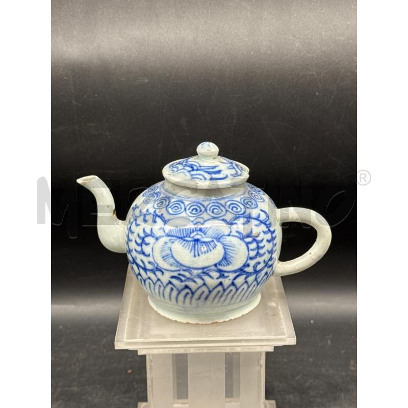 TEIERA PICCOLA DECORI BLU ORIENTALE  | Mercatino dell'Usato Roma gregorio vii 2