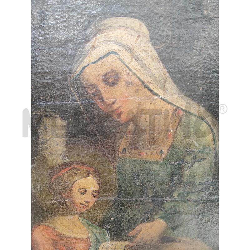 TELA DIP DONNA CON BIMBA LIBRO  | Mercatino dell'Usato Roma gregorio vii 2