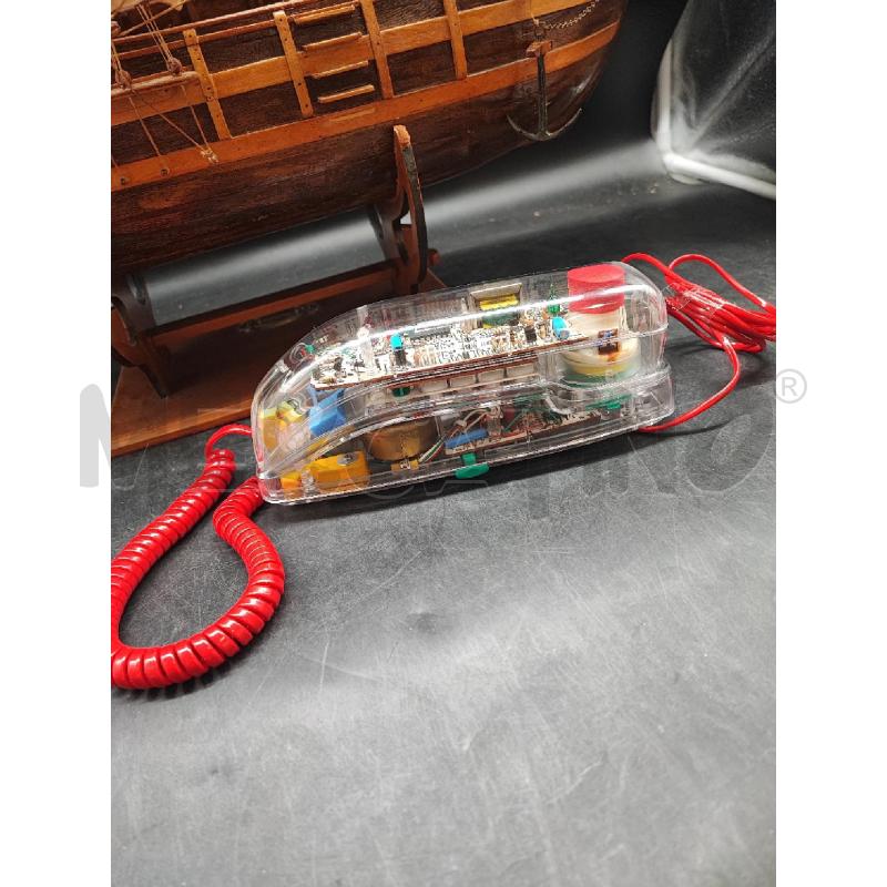TELEFONO VINTAGE TRASPARENTE  | Mercatino dell'Usato Roma gregorio vii 1