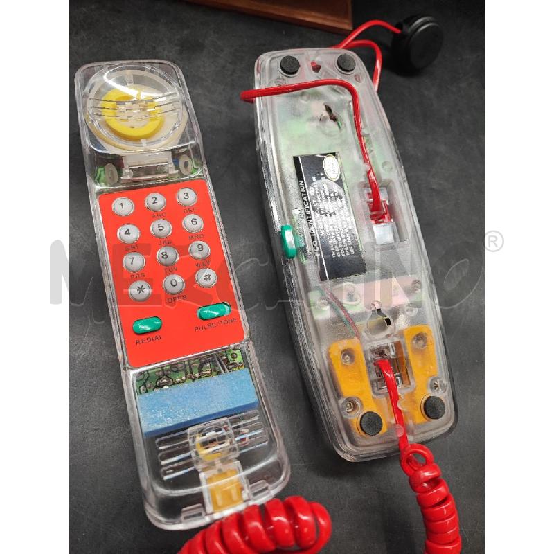 TELEFONO VINTAGE TRASPARENTE  | Mercatino dell'Usato Roma gregorio vii 3