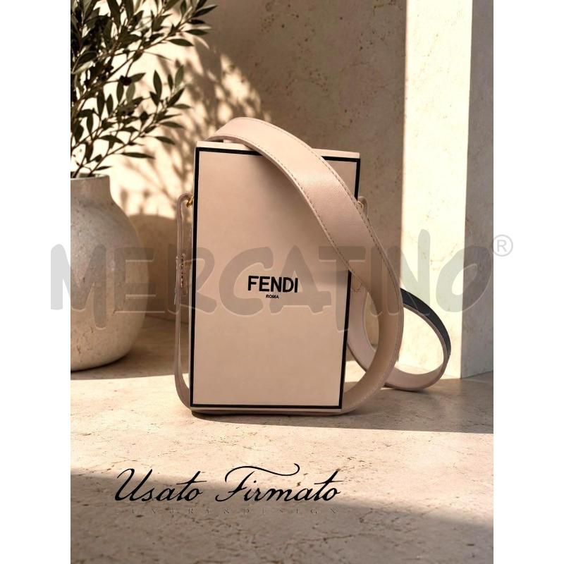TRACOLLA FENDI VERTICAL BOX ROSA 8BT339-ADP6 218-0402 | Mercatino dell'Usato Roma gregorio vii 1