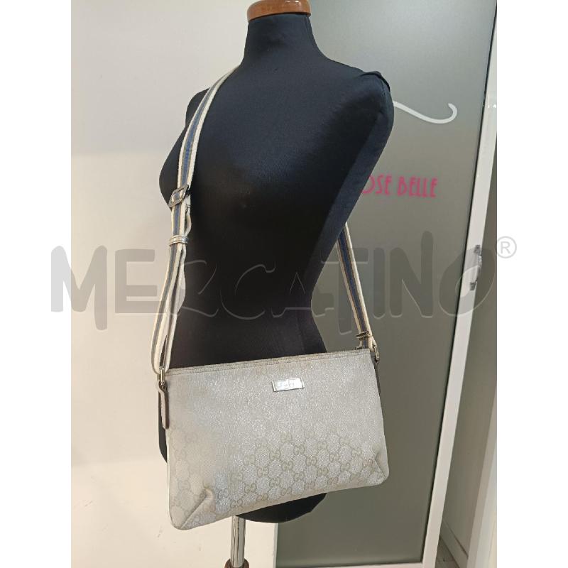 TRACOLLA GUCCI SHELINE ARG LUREX TRACOLLA BANDA WEB COD189749001998 | Mercatino dell'Usato Roma gregorio vii 4