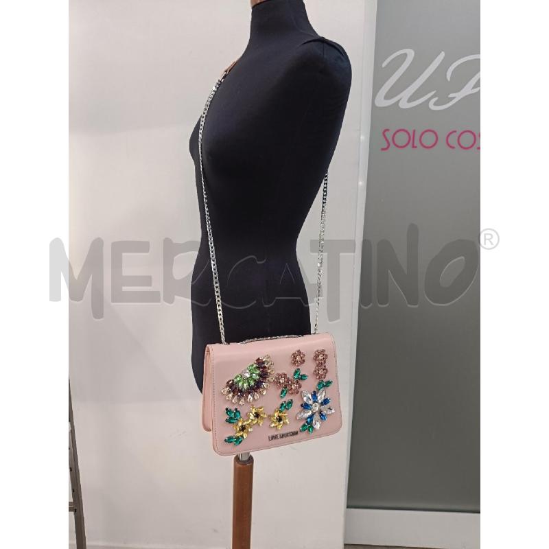 TRACOLLA  LOVE MOSCHINO ROSA STRASS | Mercatino dell'Usato Roma gregorio vii 3