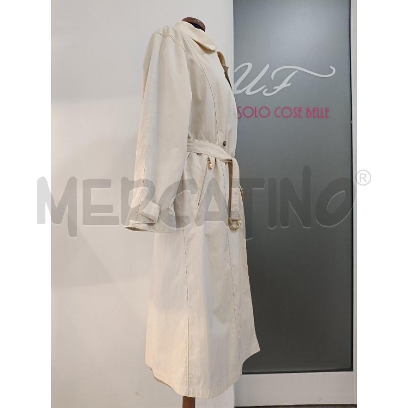 TRENCH MAX MARA RAINWEAR ECRU INTERNO CORDA  | Mercatino dell'Usato Roma gregorio vii 3
