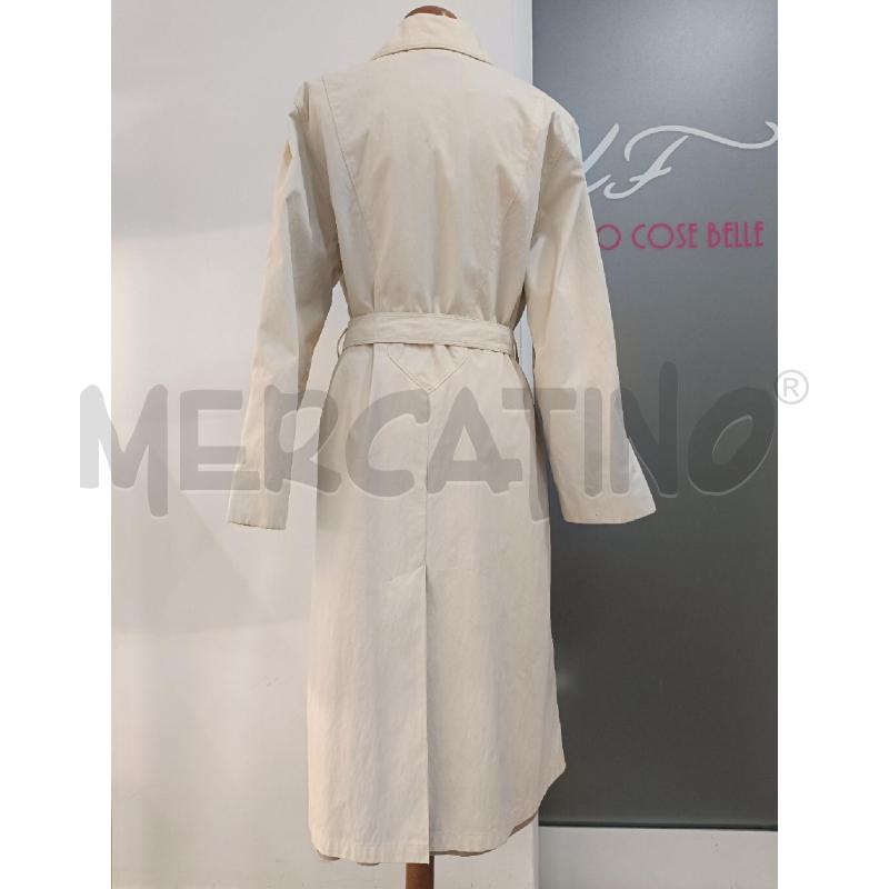 TRENCH MAX MARA RAINWEAR ECRU INTERNO CORDA  | Mercatino dell'Usato Roma gregorio vii 4