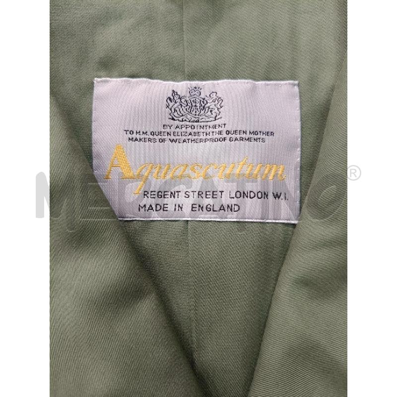 TRENCH UOMO AQUASCUTUM VERDE DUBLE FACE  | Mercatino dell'Usato Roma gregorio vii 4