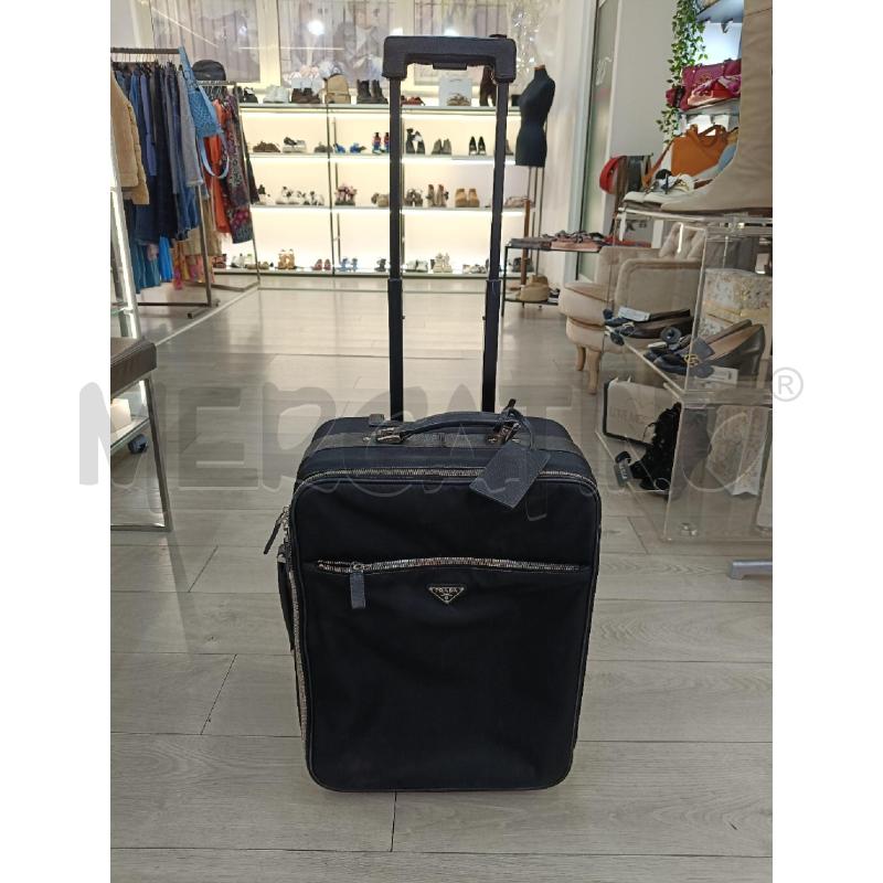 TROLLEY PRADA DA RIVEDERE NERO NYOLON | Mercatino dell'Usato Roma gregorio vii 1