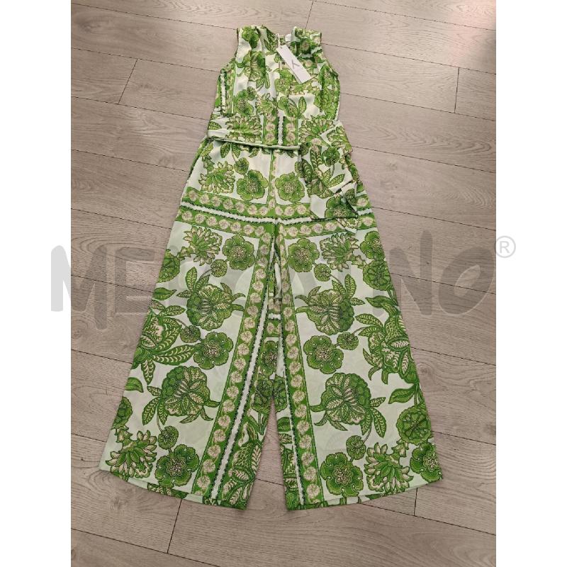 TUTA DONNA ANONYME VERDE FIORI SCOLLO V | Mercatino dell'Usato Roma gregorio vii 1