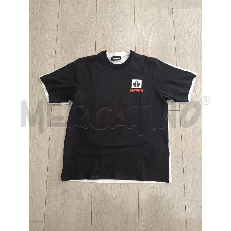 T SHIRT BAMBINO DSQUARED2 NERA BIANCA | Mercatino dell'Usato Roma gregorio vii 1