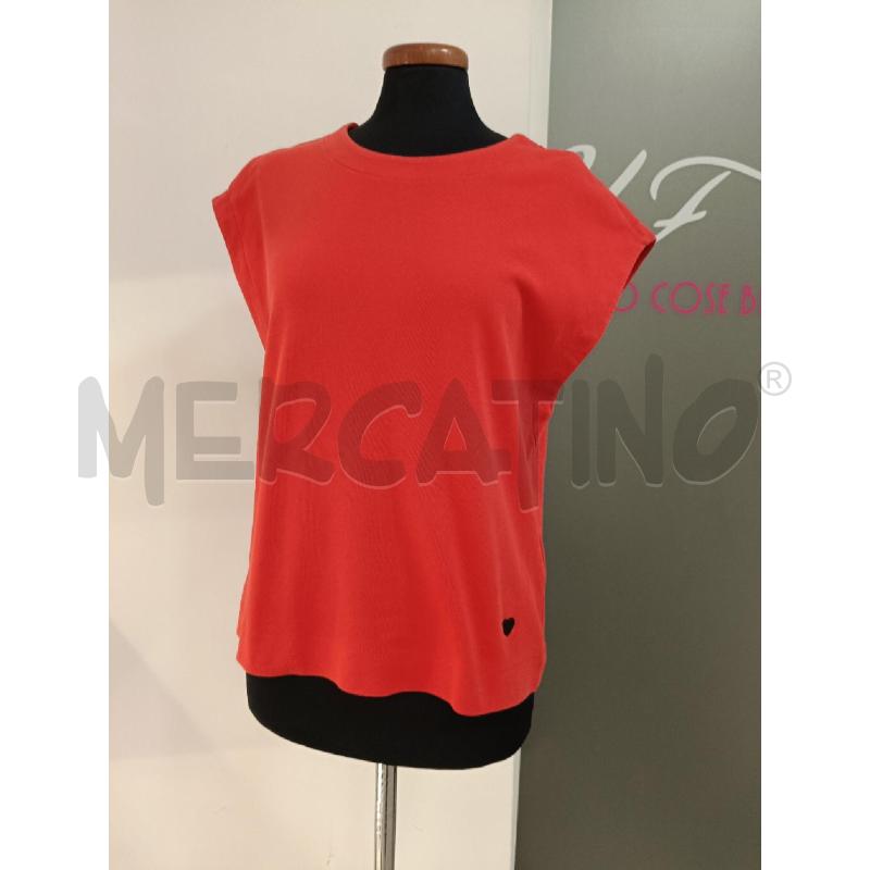 T SHIRT DONNA LOVE MOSCHINO ROSSA SMANICATA | Mercatino dell'Usato Roma gregorio vii 1