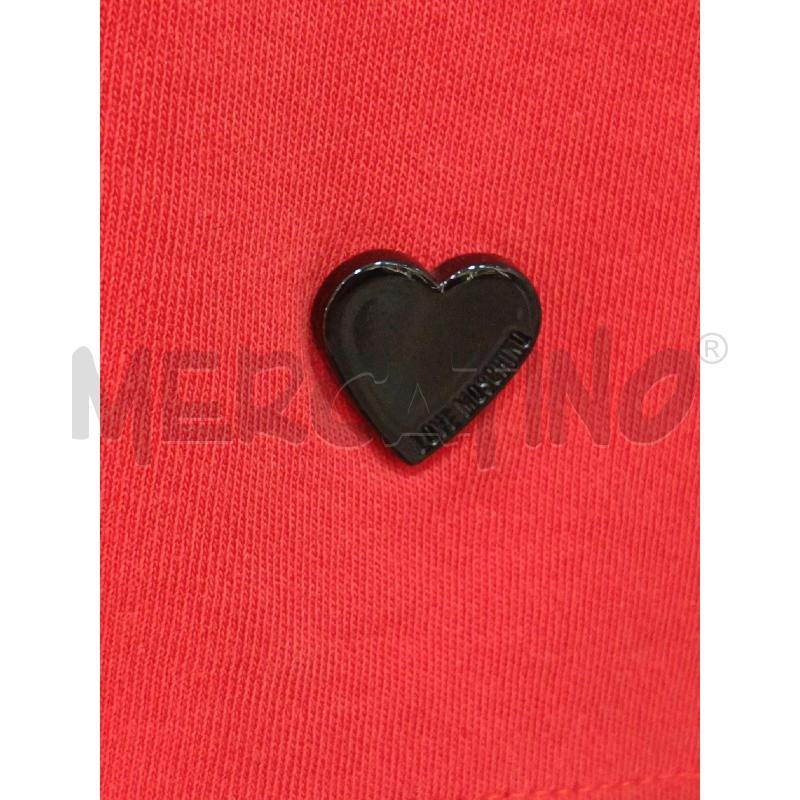 T SHIRT DONNA LOVE MOSCHINO ROSSA SMANICATA | Mercatino dell'Usato Roma gregorio vii 2