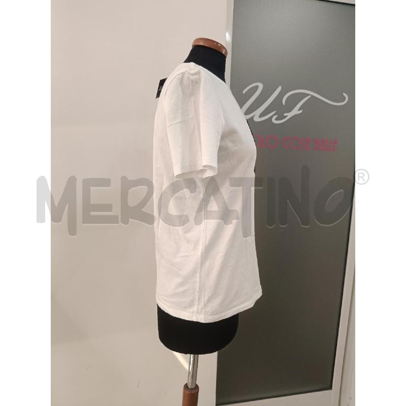 T SHIRT DONNA MICHAEL KORS BIANCA LOGO NERO PAILLETTES | Mercatino dell'Usato Roma gregorio vii 3