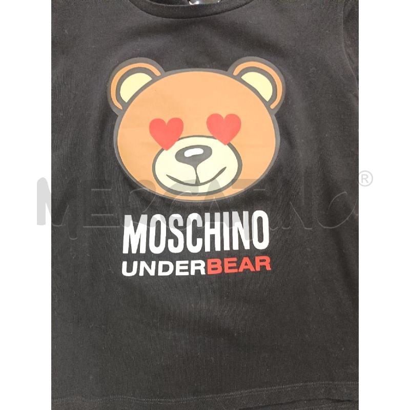 T SHIRT DONNA MOSCHINO NERA ORSETTO CUORI | Mercatino dell'Usato Roma gregorio vii 2