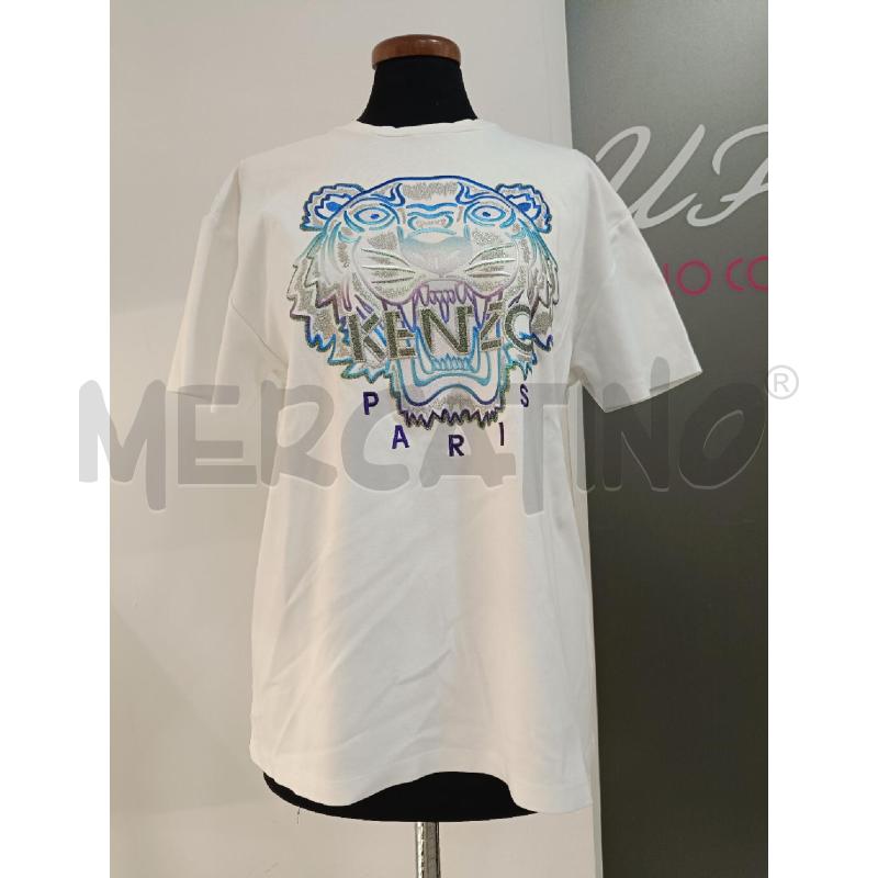 T SHIRT KENZO BIANCA TIGRE RAINBOW | Mercatino dell'Usato Roma gregorio vii 1