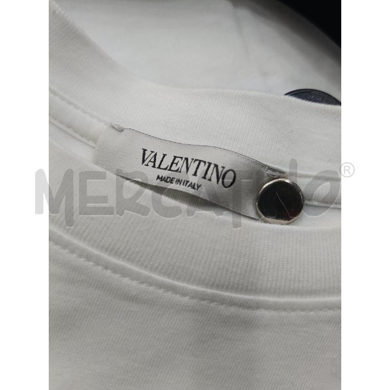 T SHIRT UOMO VALENTINO BIANCA SCRITTA ROSSA | Mercatino dell'Usato Roma gregorio vii 3