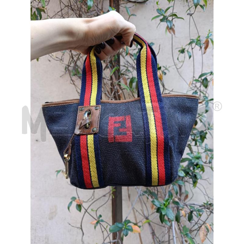 VABORSA FENDI MINI DENIM LOCK 2201-7VA165-TVM-068 | Mercatino dell'Usato Roma gregorio vii 1