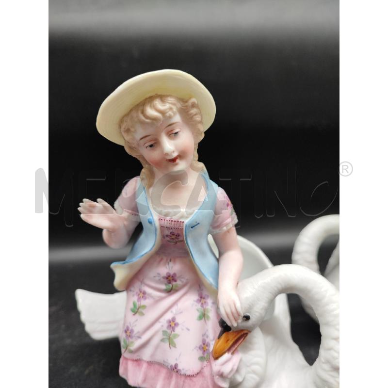VASETTI COPPIA BISCUIT BIMBI CIGNI  | Mercatino dell'Usato Roma gregorio vii 2