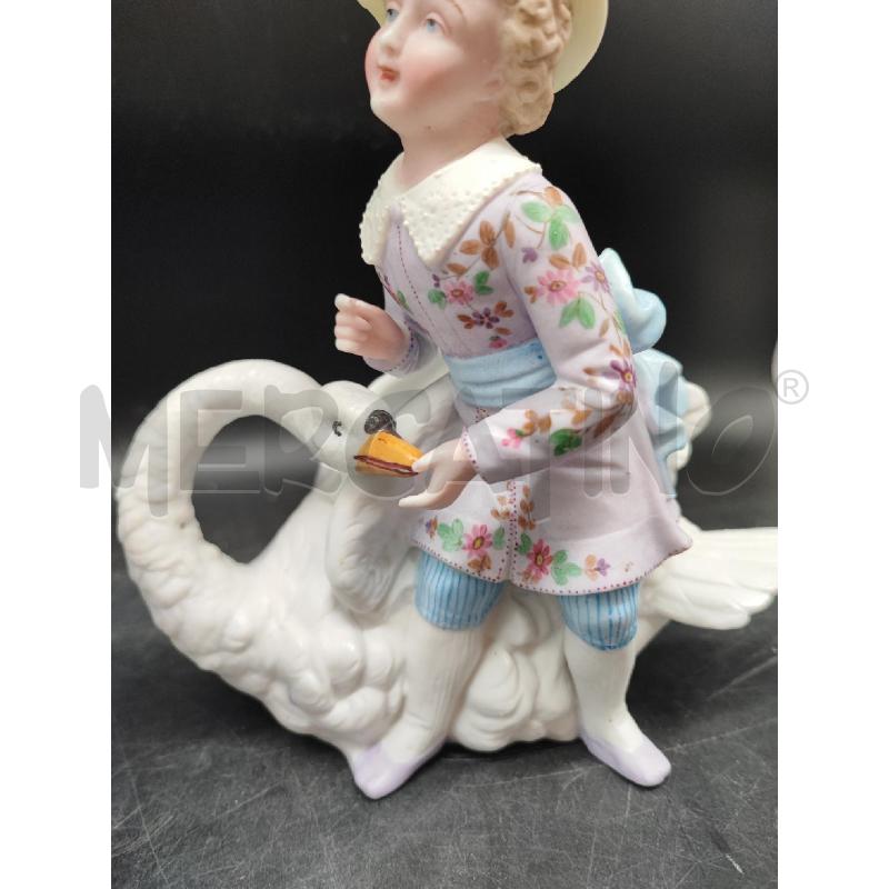 VASETTI COPPIA BISCUIT BIMBI CIGNI  | Mercatino dell'Usato Roma gregorio vii 3