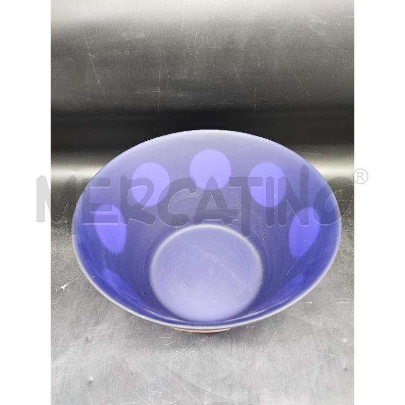 VASO BLU PALLINI GIALLI ROSSI TONDA  | Mercatino dell'Usato Roma gregorio vii 2