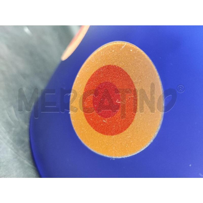 VASO BLU PALLINI GIALLI ROSSI TONDA  | Mercatino dell'Usato Roma gregorio vii 3