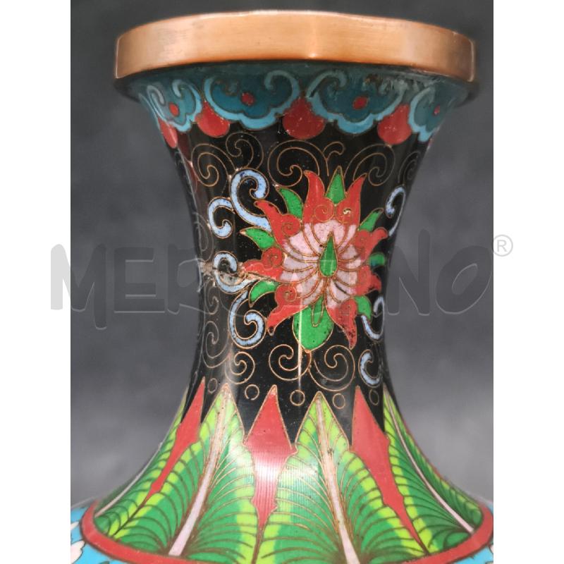 VASO NERO CLOISONNE DRAGO GIALLO | Mercatino dell'Usato Roma gregorio vii 3