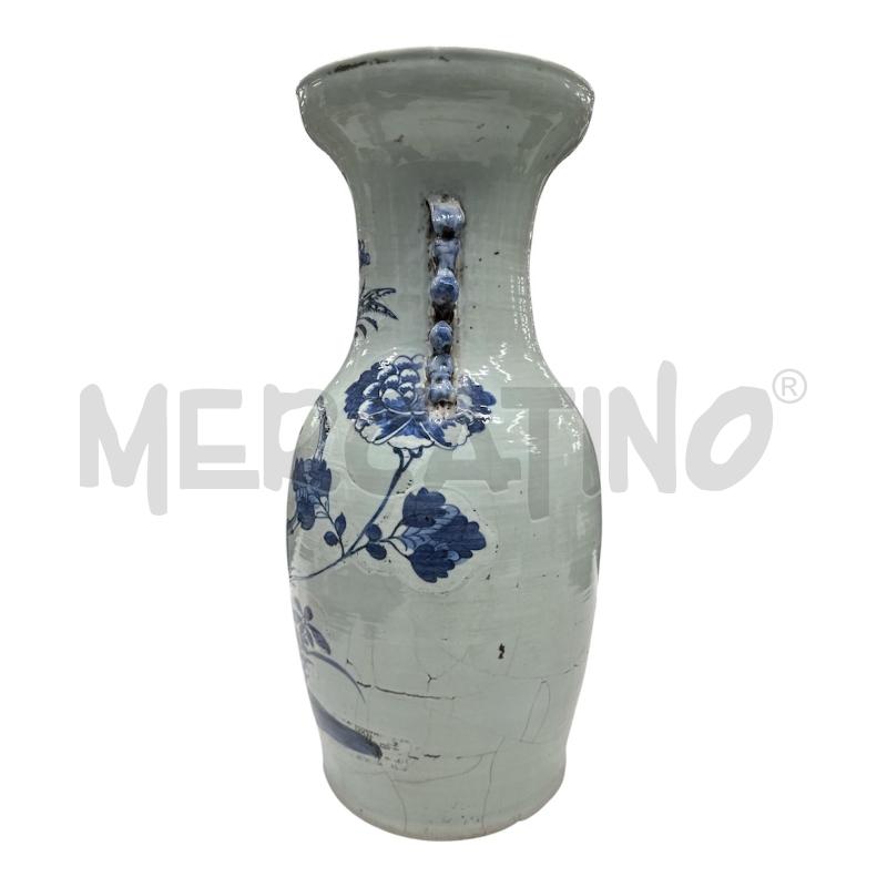 VASO ORIENTALE UCCELLI BLU  | Mercatino dell'Usato Roma gregorio vii 2