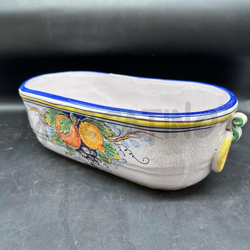 VASO OVALE BLU GIALLO ARANCE  | Mercatino dell'Usato Roma gregorio vii 1