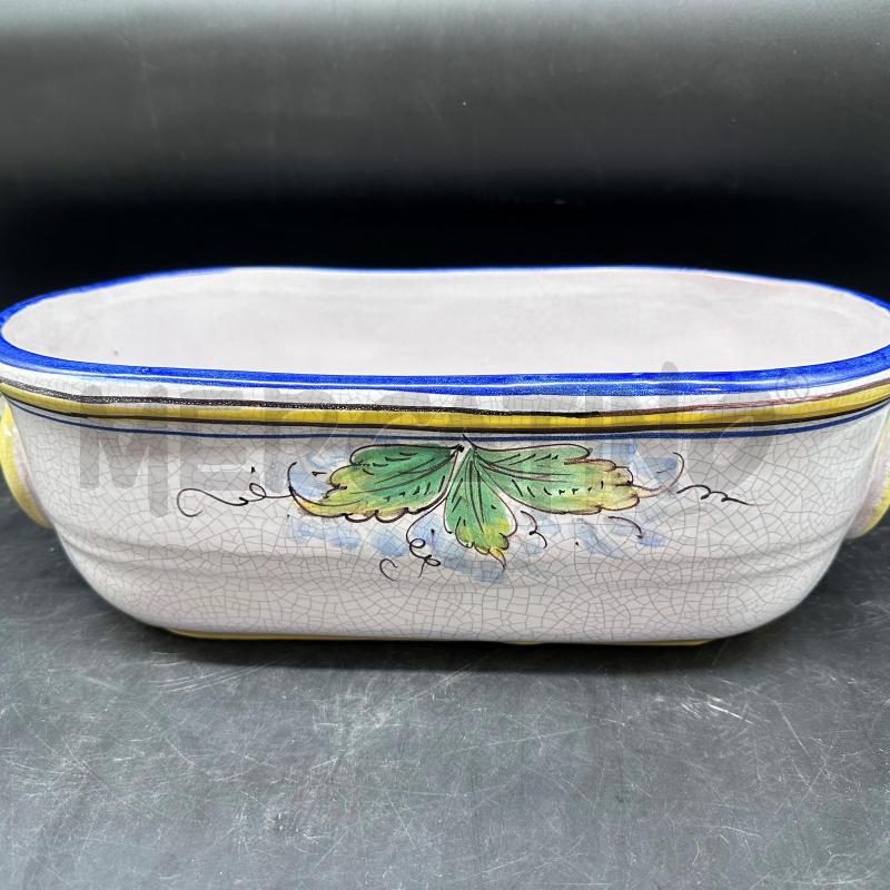 VASO OVALE BLU GIALLO ARANCE  | Mercatino dell'Usato Roma gregorio vii 3