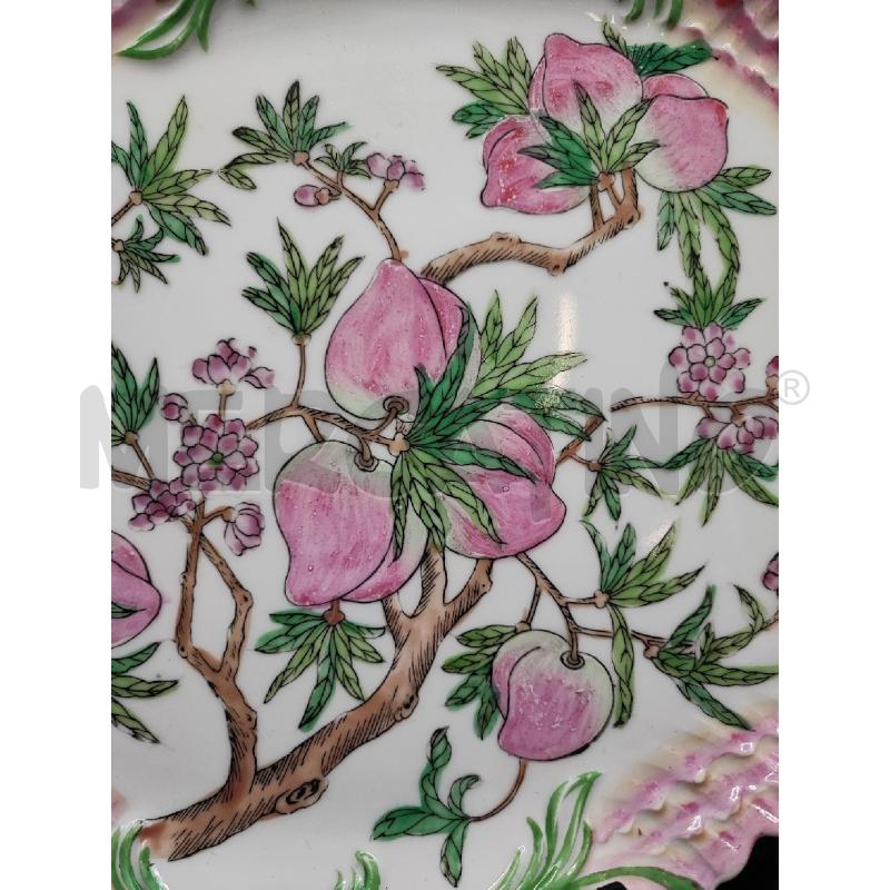 VASSOIO ORIENTALE FIORI ROSA  | Mercatino dell'Usato Roma gregorio vii 3