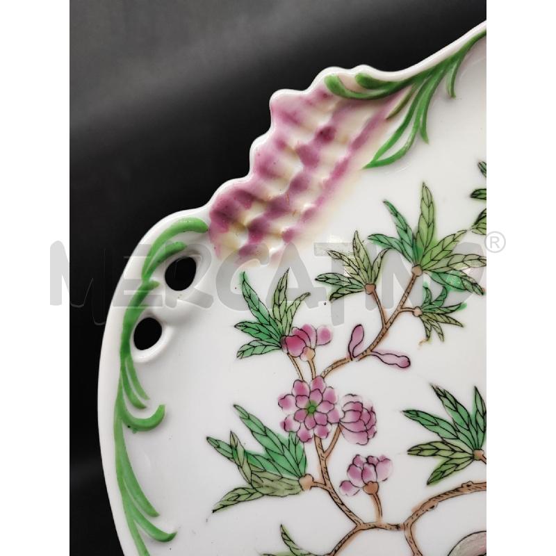 VASSOIO ORIENTALE FIORI ROSA  | Mercatino dell'Usato Roma gregorio vii 4