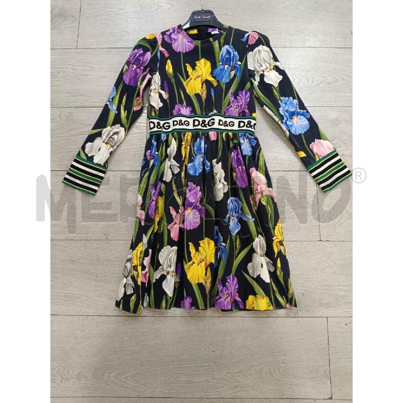 VESTITO DOLCE GABBANA FIORI SFONDO NERO | Mercatino dell'Usato Roma gregorio vii 1