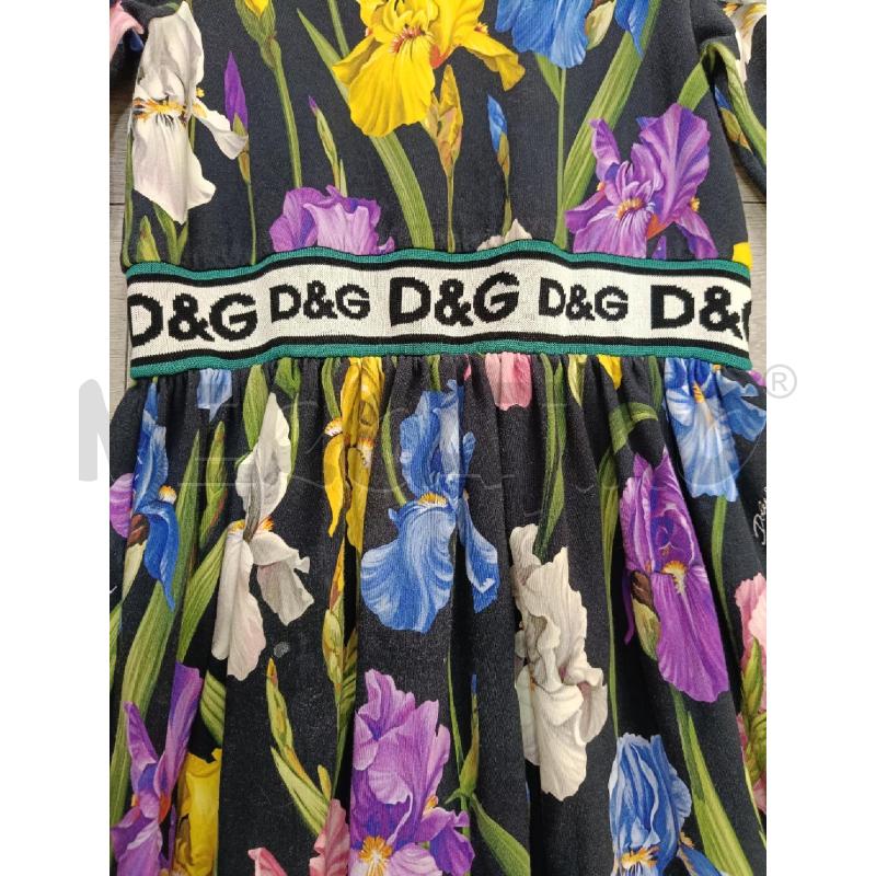 VESTITO DOLCE GABBANA FIORI SFONDO NERO | Mercatino dell'Usato Roma gregorio vii 2
