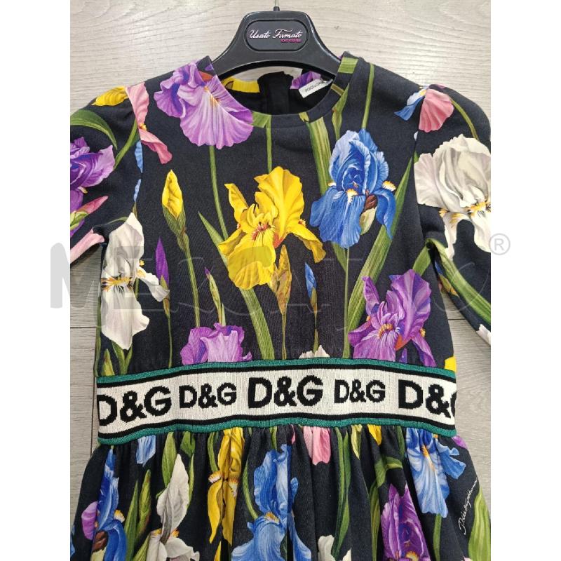 VESTITO DOLCE GABBANA FIORI SFONDO NERO | Mercatino dell'Usato Roma gregorio vii 4