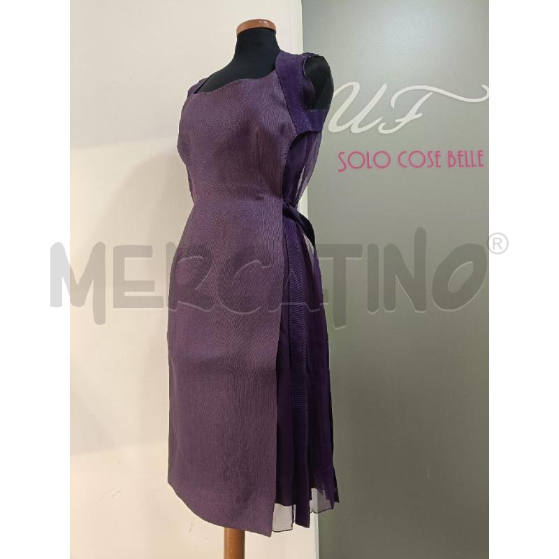 VESTITO DONNA ALBERTA FERRETTI VIOLA SETA 3PZ | Mercatino dell'Usato Roma gregorio vii 1